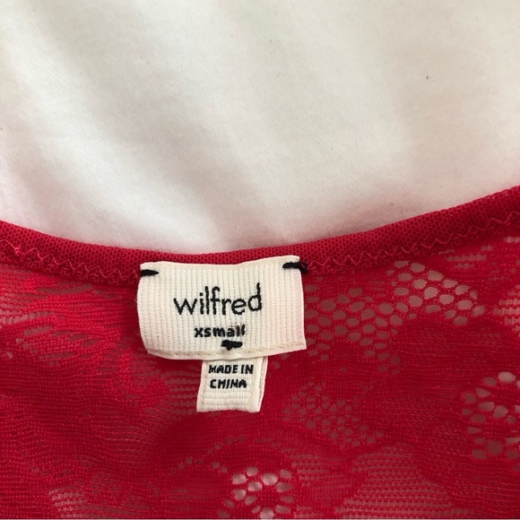 ARITZIA Wilfred magenta lace racerback tank. Size XS. - Picture 7 of 8